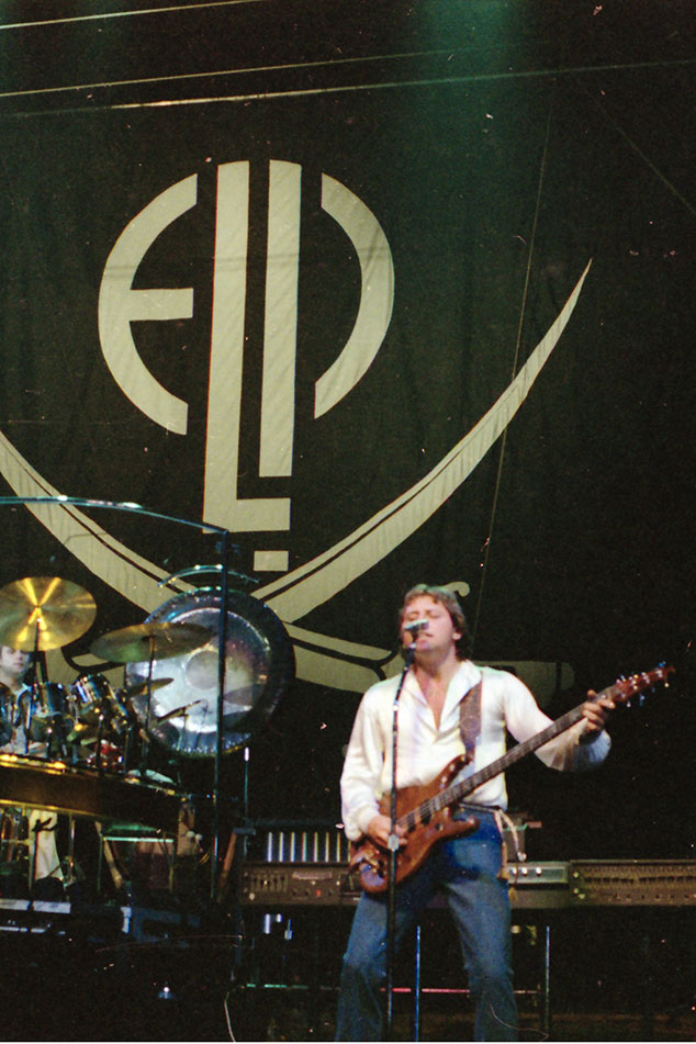 Keith Emerson, Carl Palmer and Greg Lake performing live in concert